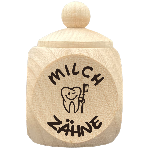 Milchzahndose mit Spruch