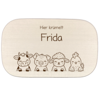 Frühstücksbrettchen mit Motiv und Name...