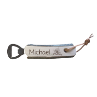 Flaschenöffner "Rinde" mit Name und Motiv