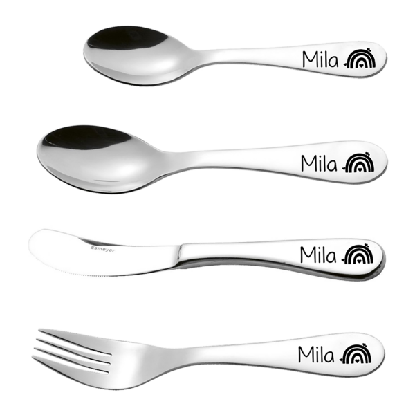Kinderbesteck mit Name und Motiv