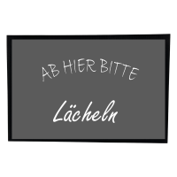 Fußmatte mit Spruch