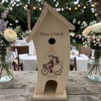 Vogelhaus mit Namen "Hochzeit"
