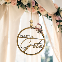 Holzring "Hoop" mit Familienname