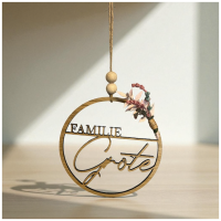 Holzring "Hoop" mit Familienname