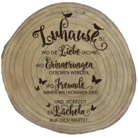 Baumscheibe "Deko" mit Spruch