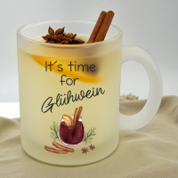 Glühweinbecher mit Spruch