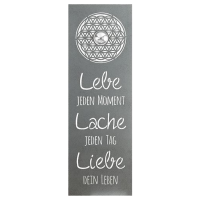 Metall-Wandrelief "Lebensblume"