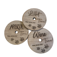 Insektenschutzdeckel aus Holz mit Spruch