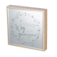 MDF-Spiegelbox mit LED "Wedding"