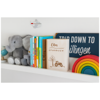 Holz-Spardose "Buch" mit Namen und Motiv
