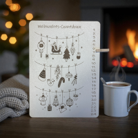 Weihnachts-Countdown aus Holz