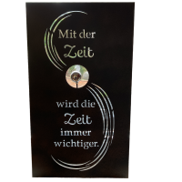 Metall-Wandrelief "Zeit"