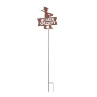 MDF-Gartenstecker "Hereinspaziert"