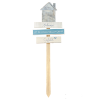 MDF-Gartenstecker "Zuhause"
