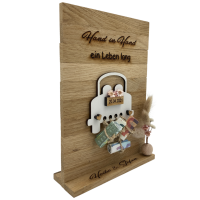 Geldgeschenk - Aufsteller Auto mit Namen und Datum "Hochzeit"
