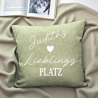 Outdoor-Kissen mit Spruch und Name