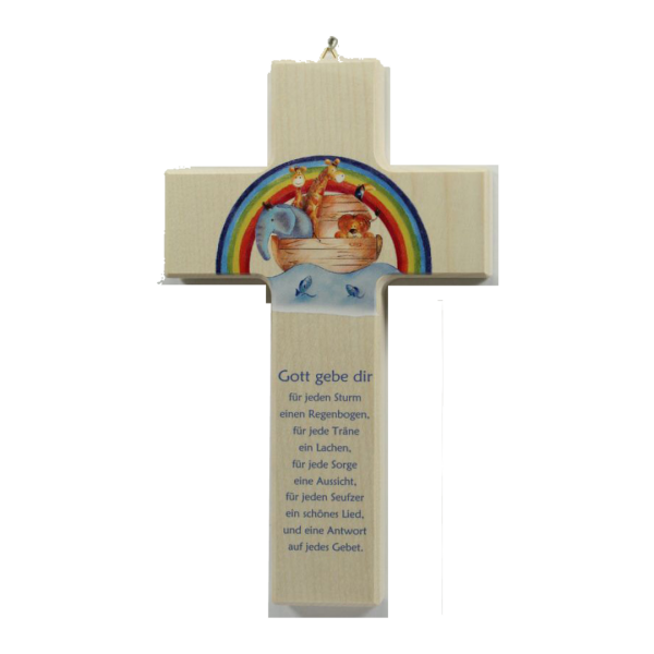 Kinderkreuz  "Arche Noah & Regenbogen"