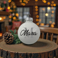 Weihnachtskugel "6cm glänzend" mit Namen