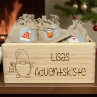 Adventskiste "klein" mit Name