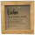 Lichtbox mit Spruch "Liebe"