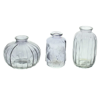 Dekovase "Grau", 3er Set