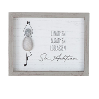 Steinbild "Einatmen-Ausatmen-Loslassen Sei...