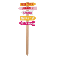 MDF-Gartenstecker "Lieblingsplatz"