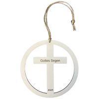 Palmstock Ring "Kreuz" mit Spruch und Jahr