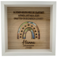 Geldgeschenk Rahmen mit Name und Datum "Kommunion"