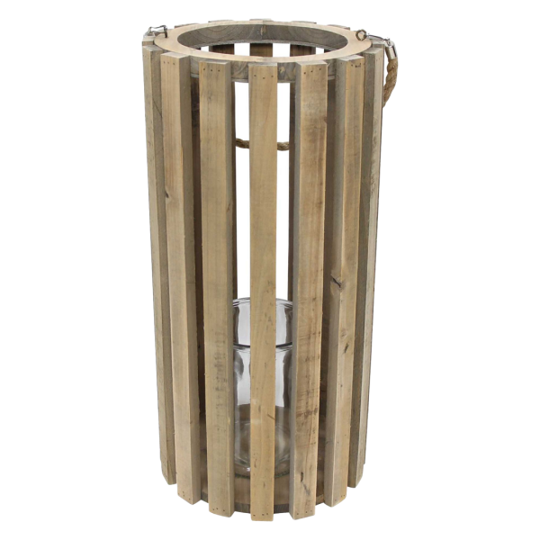 Holzlaterne "Recycling-Chic"