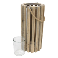 Holzlaterne "Recycling-Chic"