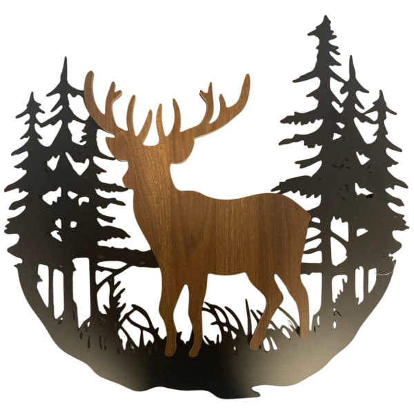 Wandrelief "Waldhirsch"