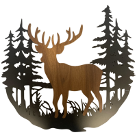Wandrelief "Waldhirsch"