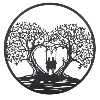 Wandrelief "Herzschaukel"
