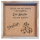 Würfelbrett mit Spruch und Name