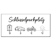 Schlüsselbrett mit Spruch