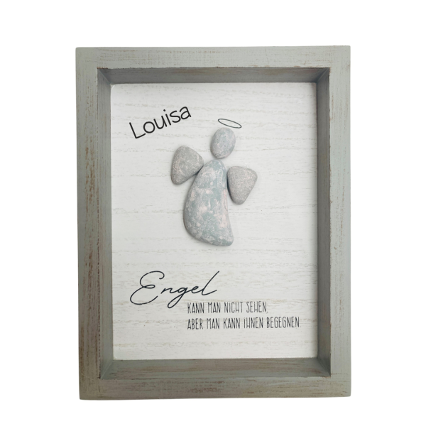 Steinbild "Engel" mit Name