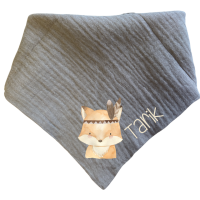 Dreieckstuch "Musselin" Baby mit Motiv und Name
