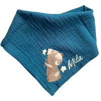 Dreieckstuch "Musselin" Baby mit Motiv und Name