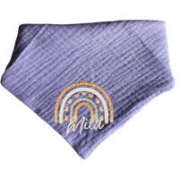 Dreieckstuch "Musselin" Baby mit Motiv und Name