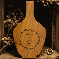 Deko-Vase "Wood" mit Namen und Datum...