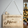 Adventskalender aus Holz mit Namen