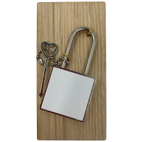 Liebesschloss auf Holz selbst gestalten