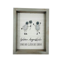 Steinbild "Glück" Schöne Augenblicke