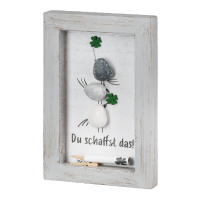 Steinbild "Gute Besserung" mit Spruch
