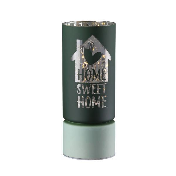 LED Windlicht "Sweet Home"