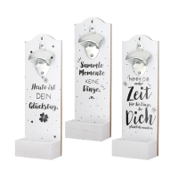 Wand Flaschenöffner "Glück"