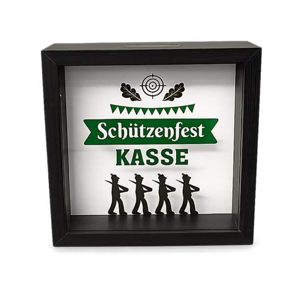 Rahmen Spardose "Schützenfest"