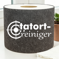 Toilettenpapier Banderole mit Spruch