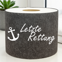 Toilettenpapier Banderole mit Spruch